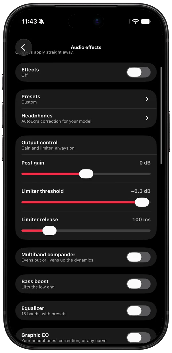 Audio effects